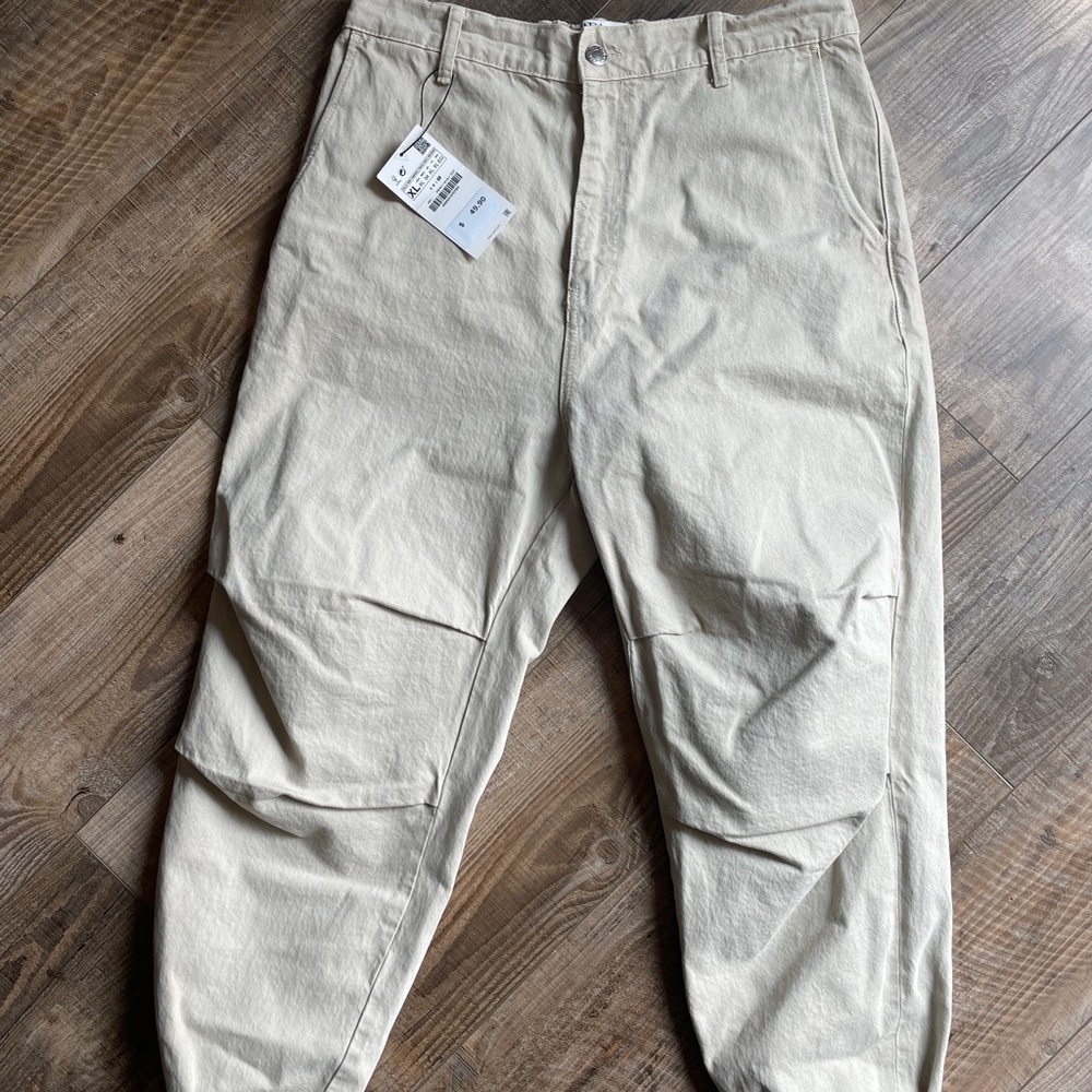 NWT Zara Khaki Joggers